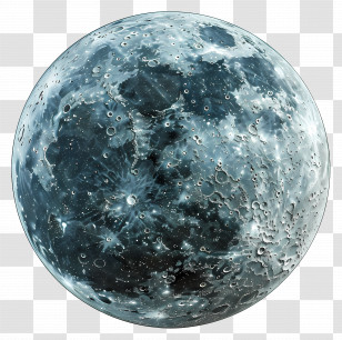 Moon - Detailed Image Of The Moon Transparent PNG