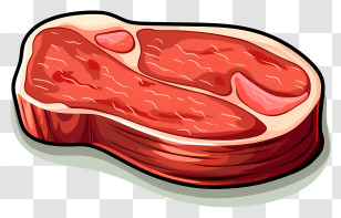 Raw Steak - Raw Red Meat Steak Illustration Transparent PNG