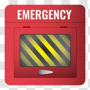 Emergency Box - Red Emergency Alarm Box Transparent PNG