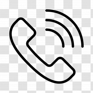 Telephone Call - Phone Icon With Ringing Signal Transparent PNG