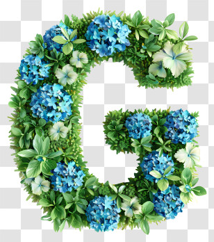 Letter G - Floral Letter G Decoration Transparent PNG