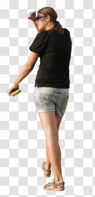 Standard Test Image T-shirt Clothing - Standing - Cut Transparent PNG