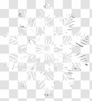 Snowflake Icon - White Icy Snowflake Transparent PNG