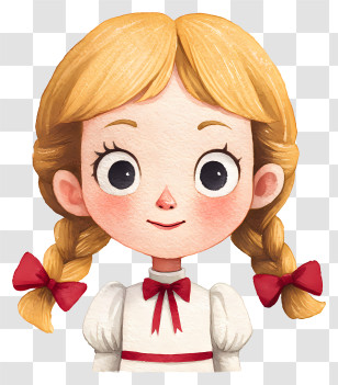 Annabelle From The Conjuring - Sweet Braided Girl Portrait Transparent PNG