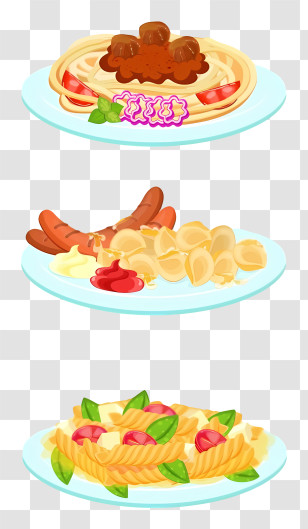 Thai Food - Delicious Spaghetti With Meatballs Transparent PNG