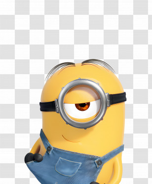 Minions - Playful Animated Yellow Character With One Eye Transparent PNG