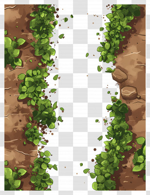Dirt Path - Garden Path With Greenery Transparent PNG