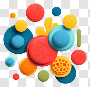 Exosome Serum - Colorful Abstract Shapes In Creative Design Transparent PNG
