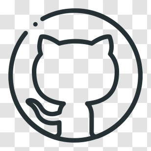 Github Icon - GitHub Cat Logo Icon Transparent PNG