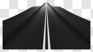 Black Road - Long Stretch Of Road Transparent PNG