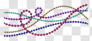 Mardi Beads - Colorful Beads In Various Patterns Transparent PNG