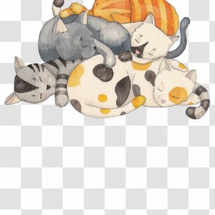 Cat Nap Siesta Art Printing - Food Transparent PNG