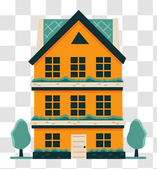 House - Small Cute Doodle House Transparent PNG