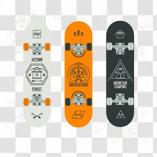 Skateboarding Styles Illustration - Product - Skateboard Collection Figure Transparent PNG