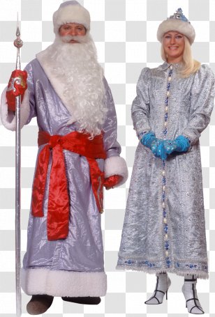 Ded Moroz Snegurochka Grandfather Ziuzia - Holiday Transparent PNG