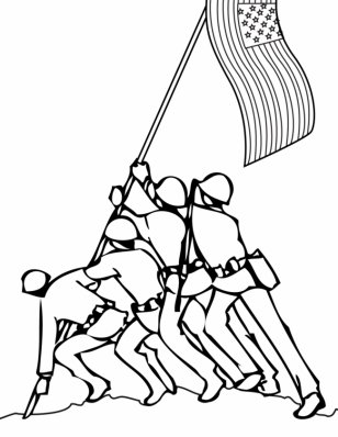 Memorial Day Coloring Book Pages For Kids Veterans Child - Shoe - Best Pictures Transparent PNG