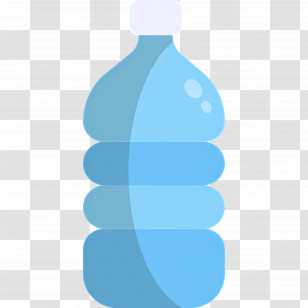 Mineral Water - Blue Water Bottle Transparent PNG