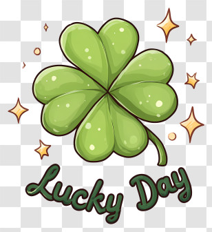 Lucky Day - Lucky Day Clover Illustration Transparent PNG