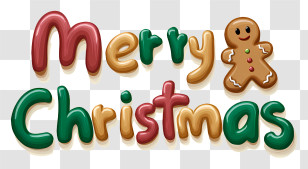 Merry Christmas Word - Merry Christmas Colorful Lettering Transparent PNG