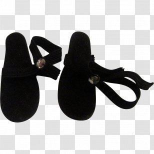 Slipper Flip-flops Shoe Black M - Outdoor - Velvet Square Heel Shoes For Women Transparent PNG