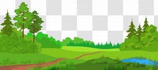 Meadow Clip Art - Tree - With Trees Clipart Picture Transparent PNG