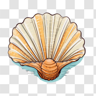 Seashell - Beautiful Seashell With Soft Tones Transparent PNG