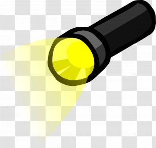 Flashlight Torch Clip Art - Yellow - Arctic Cliparts Transparent PNG