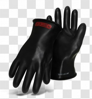 Rubber Glove Natural Schutzhandschuh Personal Protective Equipment - Electricity - Gloves Transparent PNG