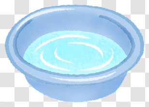Wash Bowl - Blue Water Basin For Household Use Transparent PNG