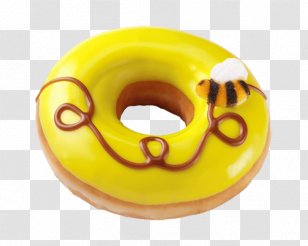 Donuts Product - Yellow - Bee Emoji Transparent PNG