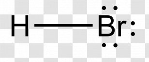 Lewis Structure Hydrogen Bromide Hydrobromic Acid Hypobromous - Water Transparent PNG