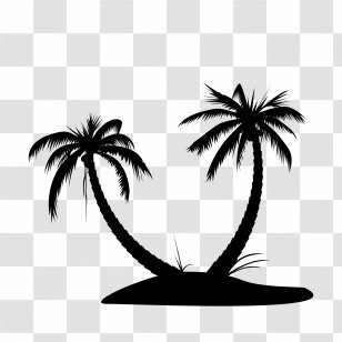 Palm Islands Silhouette Clip Art - Flowering Plant Transparent PNG
