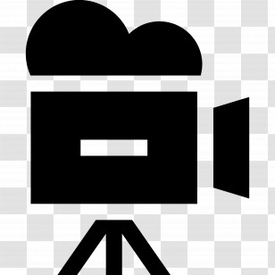 Video Camera - Black Movie Camera Icon For Cinematography Transparent PNG