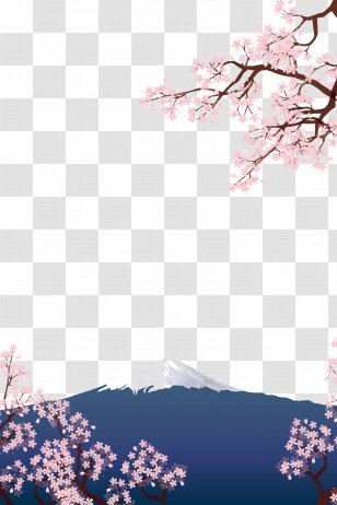 Mount Fuji Historic Villages Of Shirakawa-gu014d And Gokayama Taobao - Textile - Cherry Mountain Transparent PNG