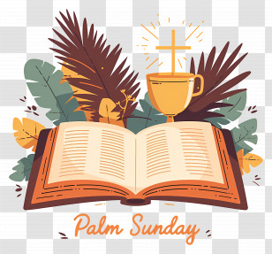 Palm Sunday - Palm Sunday Religious Book Transparent PNG