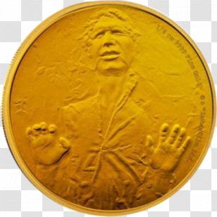 Han Solo Coin Anakin Skywalker Star Wars Chewbacca - Silver Transparent PNG