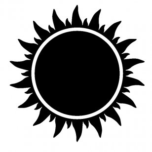 Coming Race EasyRead Edition Black Sun Clip Art - And White Transparent PNG