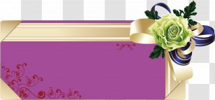 Floral Design Gift Flower Watercolor Painting Clip Art - Pink - Brindes Ribbon Transparent PNG