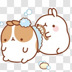 Molang Loves (Molang) Drawing Rabbit Character - Korea Transparent PNG