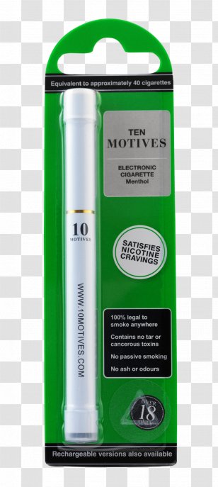 Menthol Cigarette Electronic Ten Motives - Blu Transparent PNG