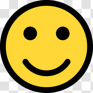 Smile Emoji - Bright Yellow Smile Emoji For Joy And Positivity Transparent PNG