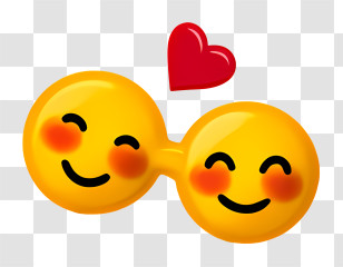 Love Inspiration Tender Emoji - Happy Emojis With Heart Transparent PNG