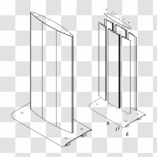 Sign System Totem Angle - Name Plates Tags - Double Sided Letterhead Transparent PNG