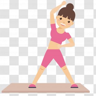 Physical Fitness Exercise Clip Art - Cartoon - Woman Transparent PNG