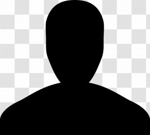 Black Silhouette White Neck Font Transparent PNG