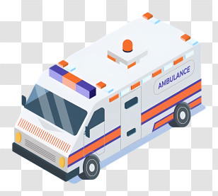 Cartoon Ambulance Car - Emergency Ambulance Vehicle Illustration Transparent PNG