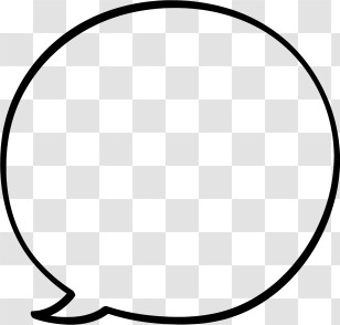 Thought Bubble - Speech Bubble Outline For Dialogue Transparent PNG