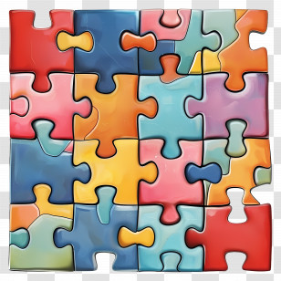 Puzzle - Colorful Jigsaw Puzzle Pieces For Brain Games Transparent PNG