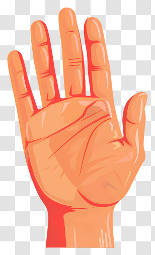 Hand - Cartoon Hand Palm Illustration Transparent PNG