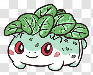 Bulbasaur - Adorable Plant-Like Cartoon Character Transparent PNG